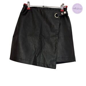 Miami Line Faux Leather Mini Skirt | Black | XS | NWT